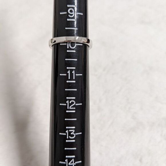 NWOT Heart Shaped Simulated Sapphire & Cubic Zirconia, Sterling Silver Ring - Picture 8 of 14